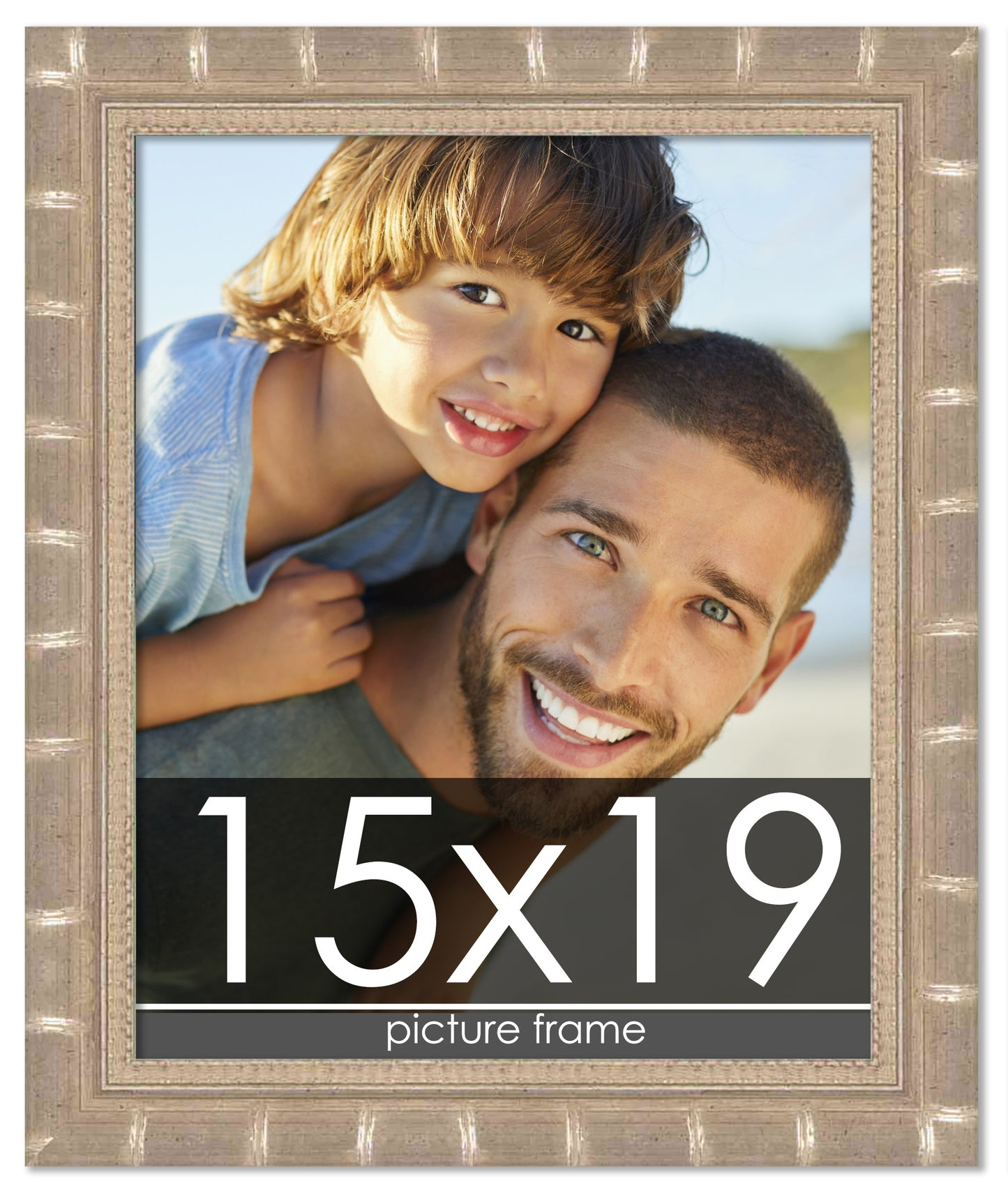 Bamboo Silver Wood Picture Frame