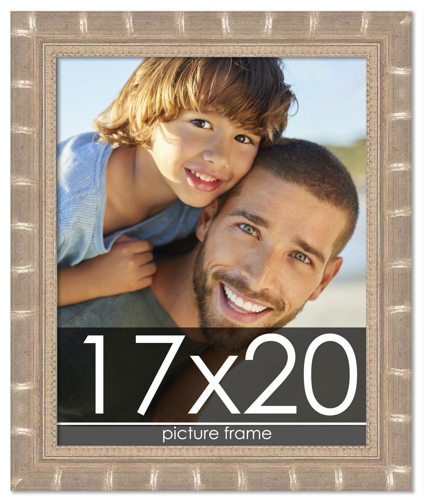 Bamboo Silver Wood Picture Frame