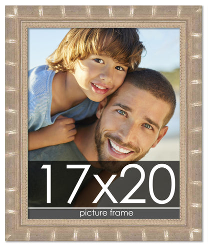 Bamboo Silver Wood Picture Frame