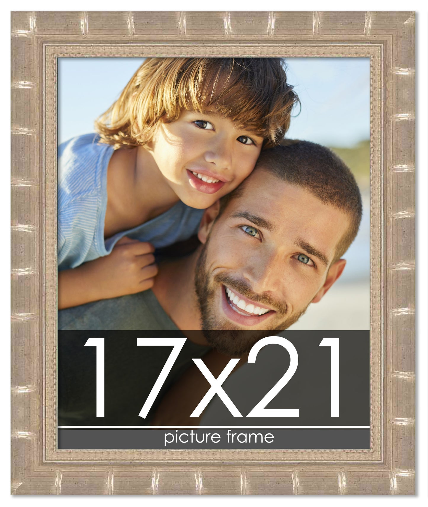 Bamboo Silver Wood Picture Frame