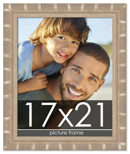 Bamboo Silver Wood Picture Frame