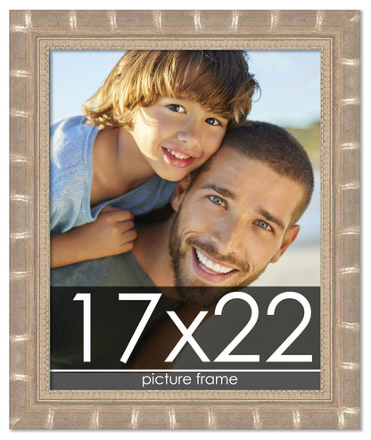 Bamboo Silver Wood Picture Frame