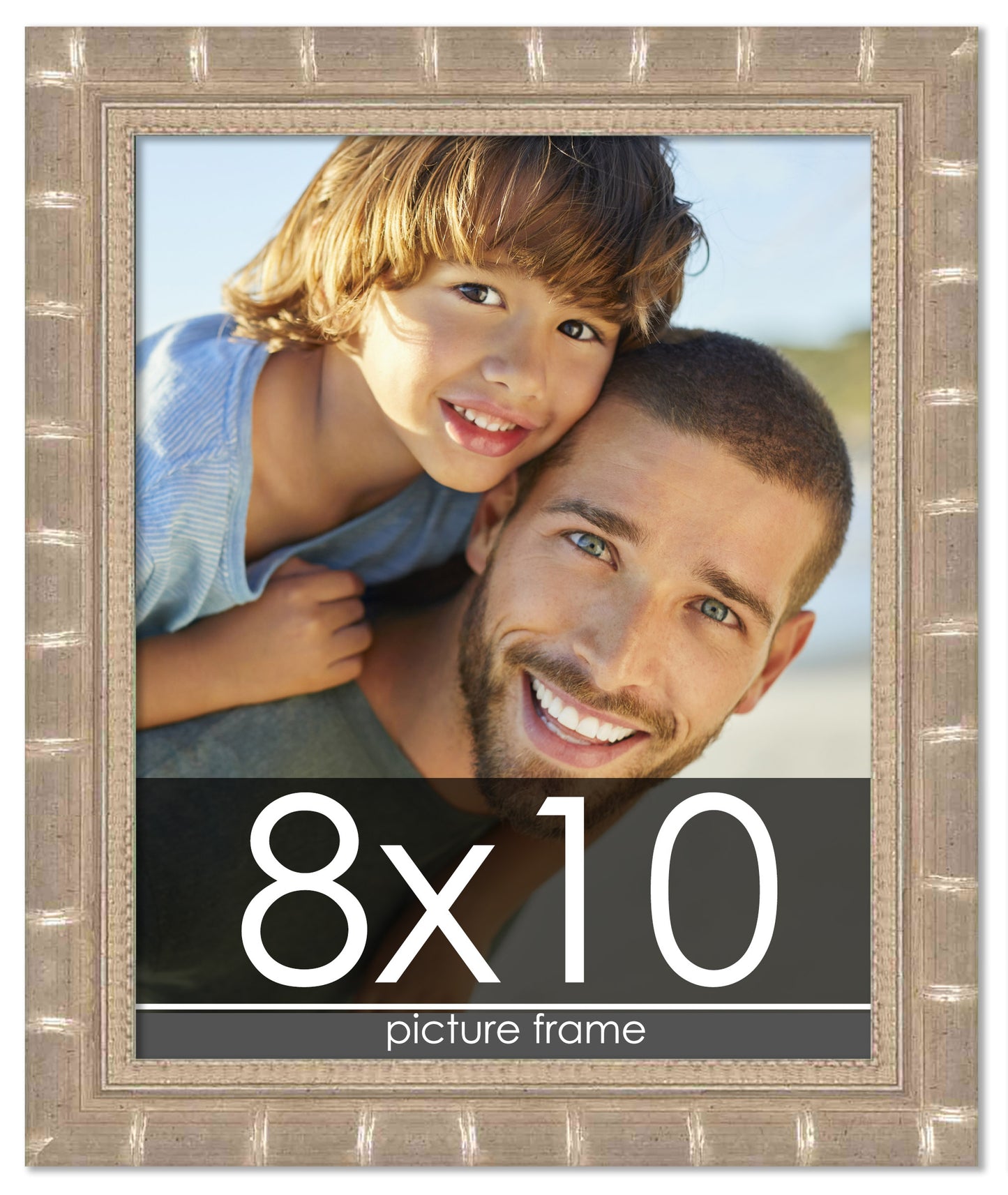 Bamboo Silver Wood Picture Frame