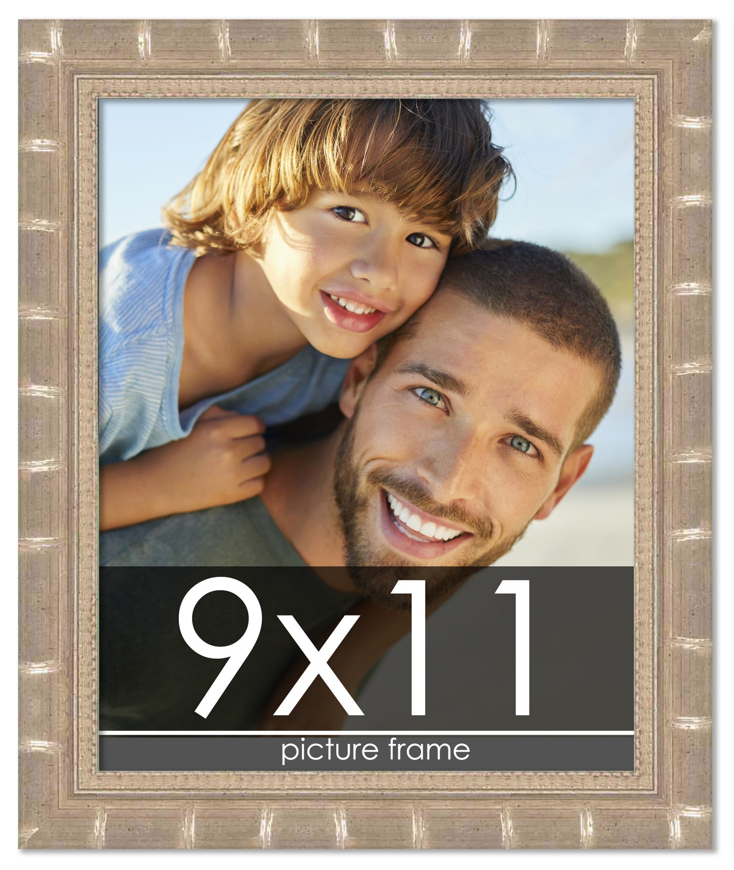 Bamboo Silver Wood Picture Frame