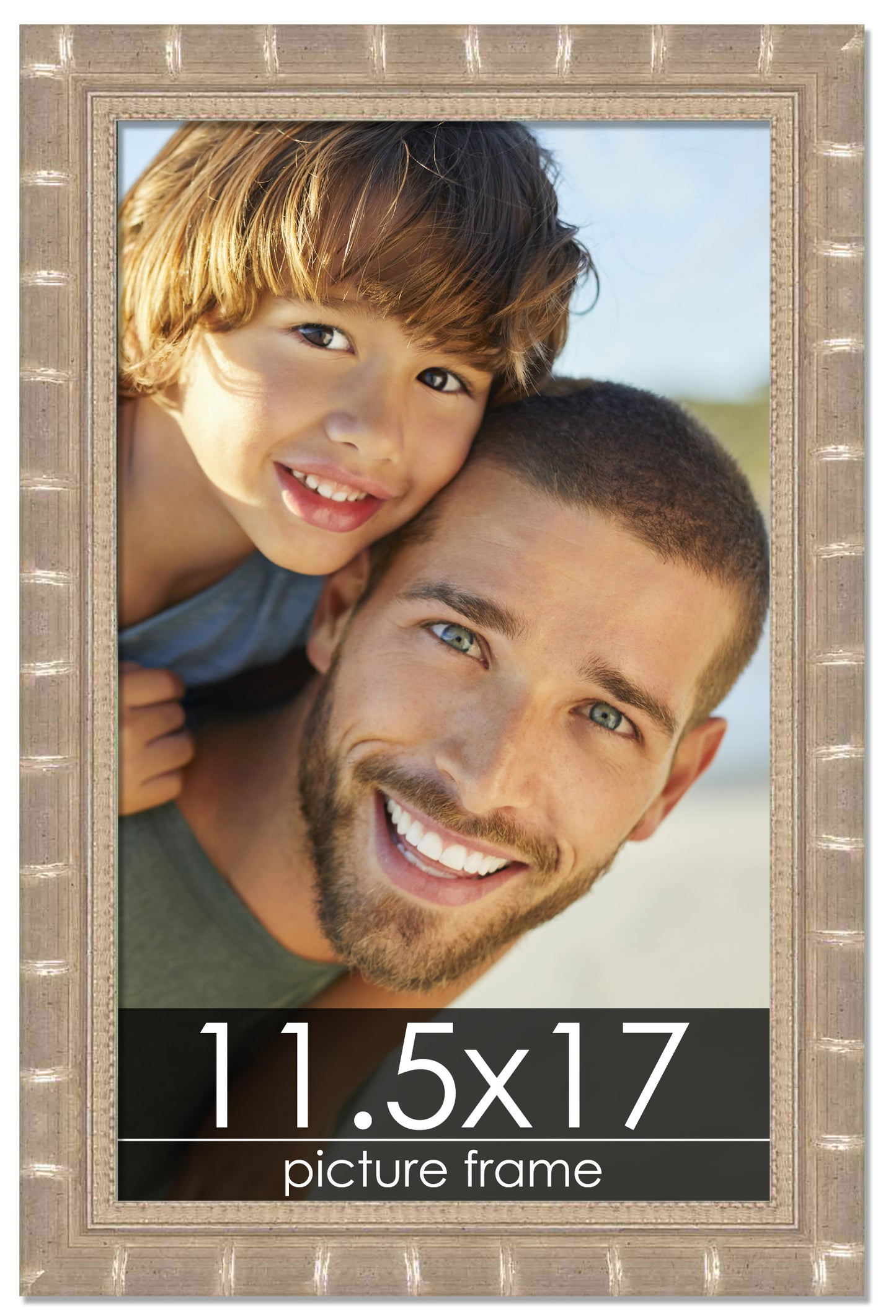 Bamboo Silver Wood Picture Frame