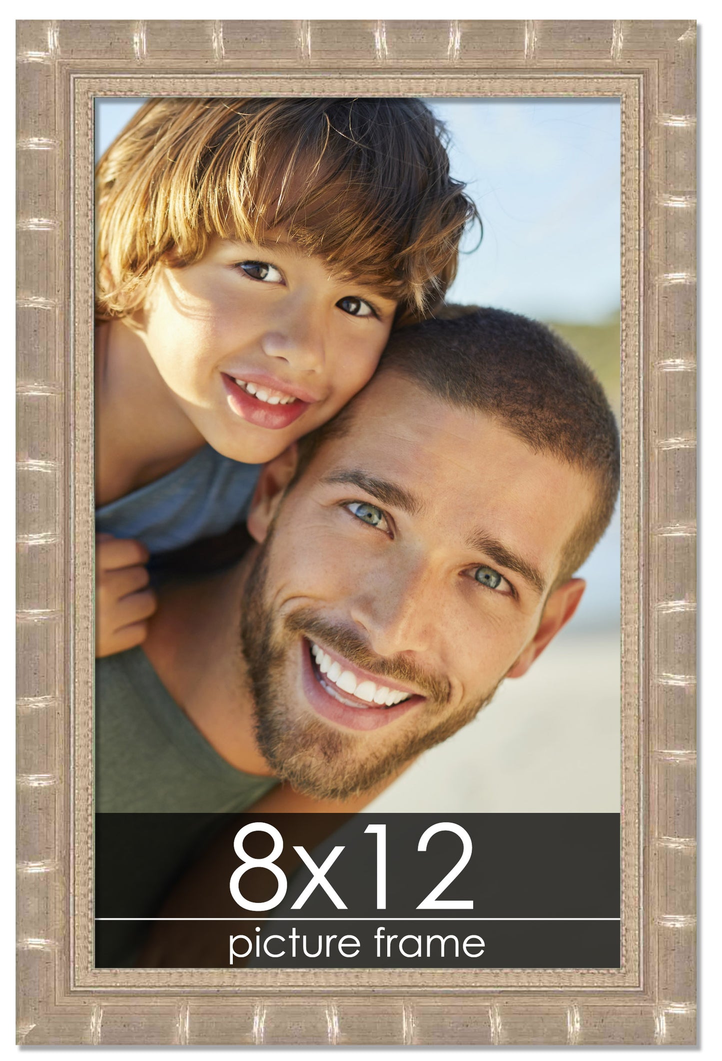 Bamboo Silver Wood Picture Frame
