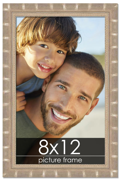 Bamboo Silver Wood Picture Frame