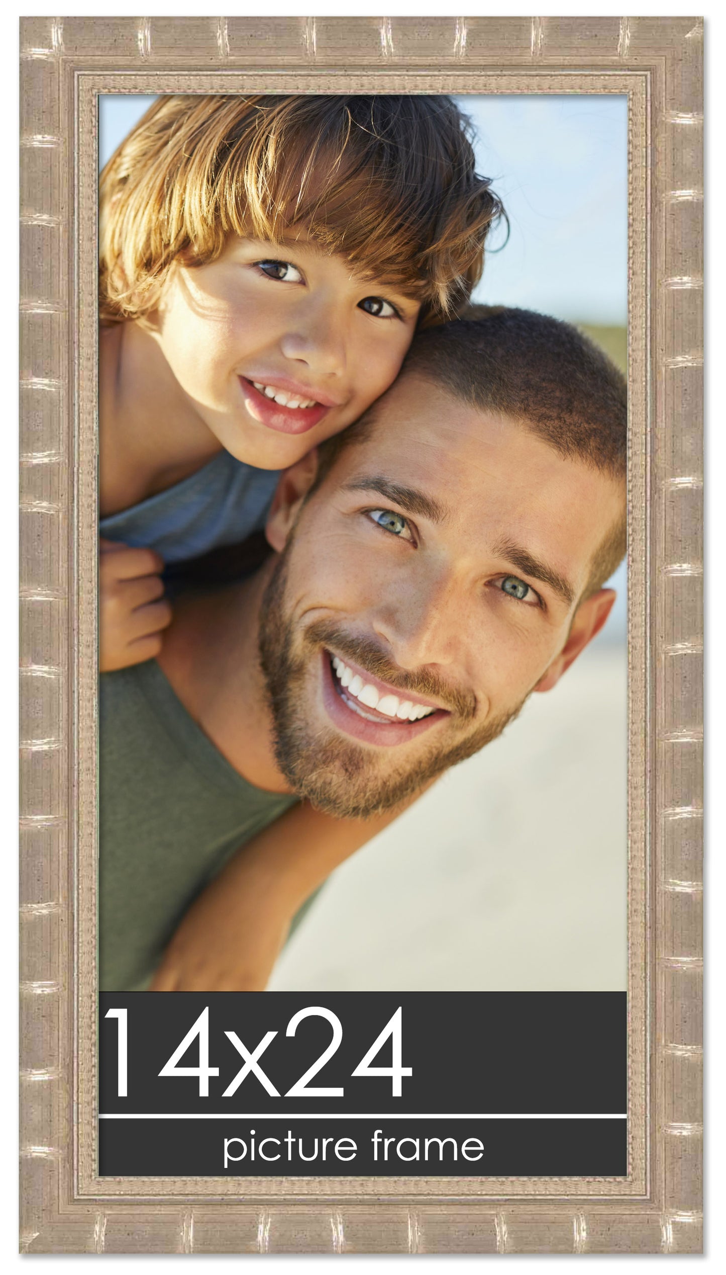 Bamboo Silver Wood Picture Frame
