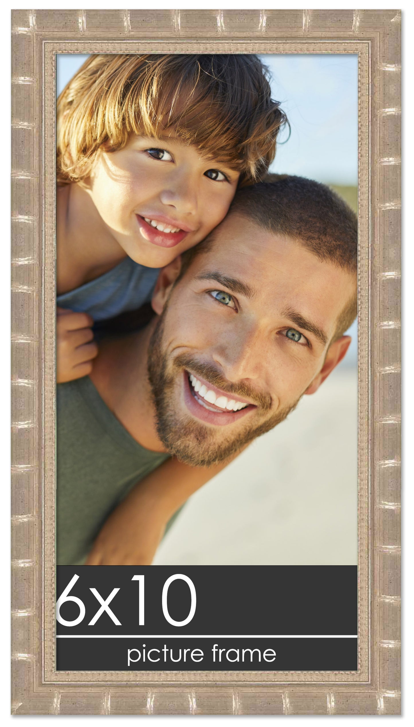 Bamboo Silver Wood Picture Frame