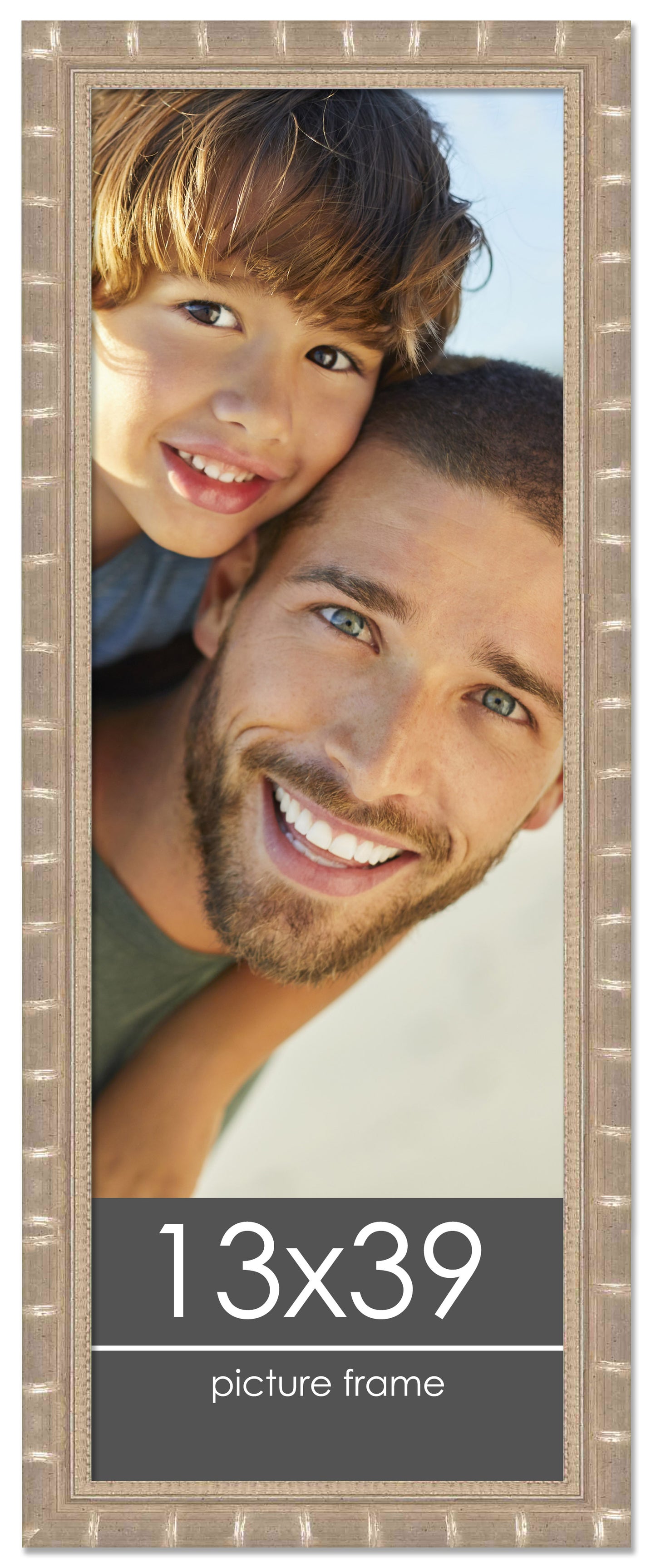Bamboo Silver Wood Picture Frame