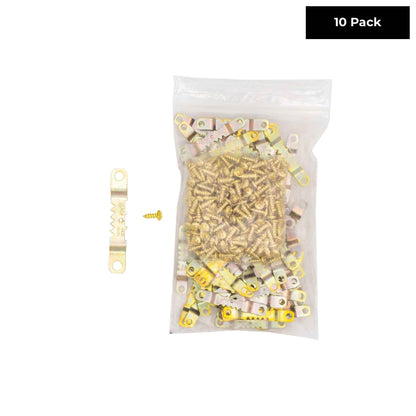 Small Brass Sawtooth Hangers