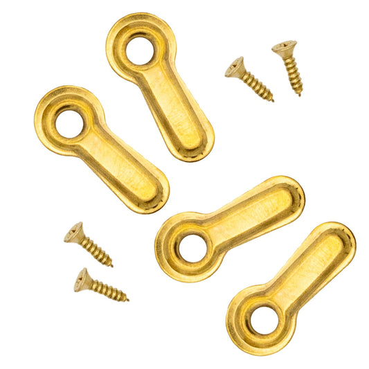 13/16" Brass Turn Button Fasteners with Screws