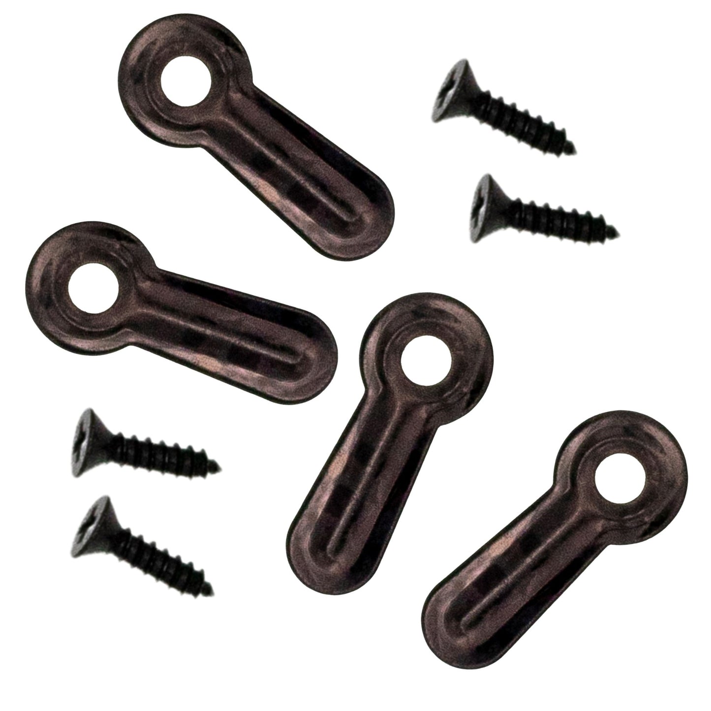 1" Black Turn Button Fasteners with Screws