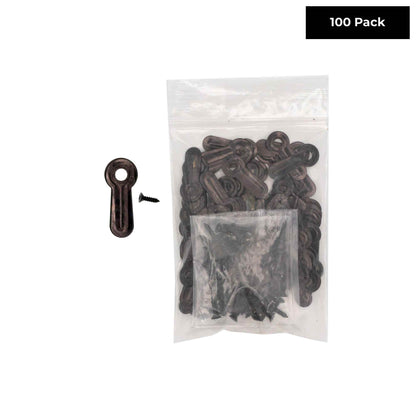 1" Black Turn Button Fasteners with Screws