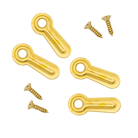 1" Brass Turn Button Fasteners with Screws