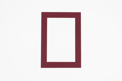 Maroon Precut Acid-Free Matboard Set with Clear Bag & Backing