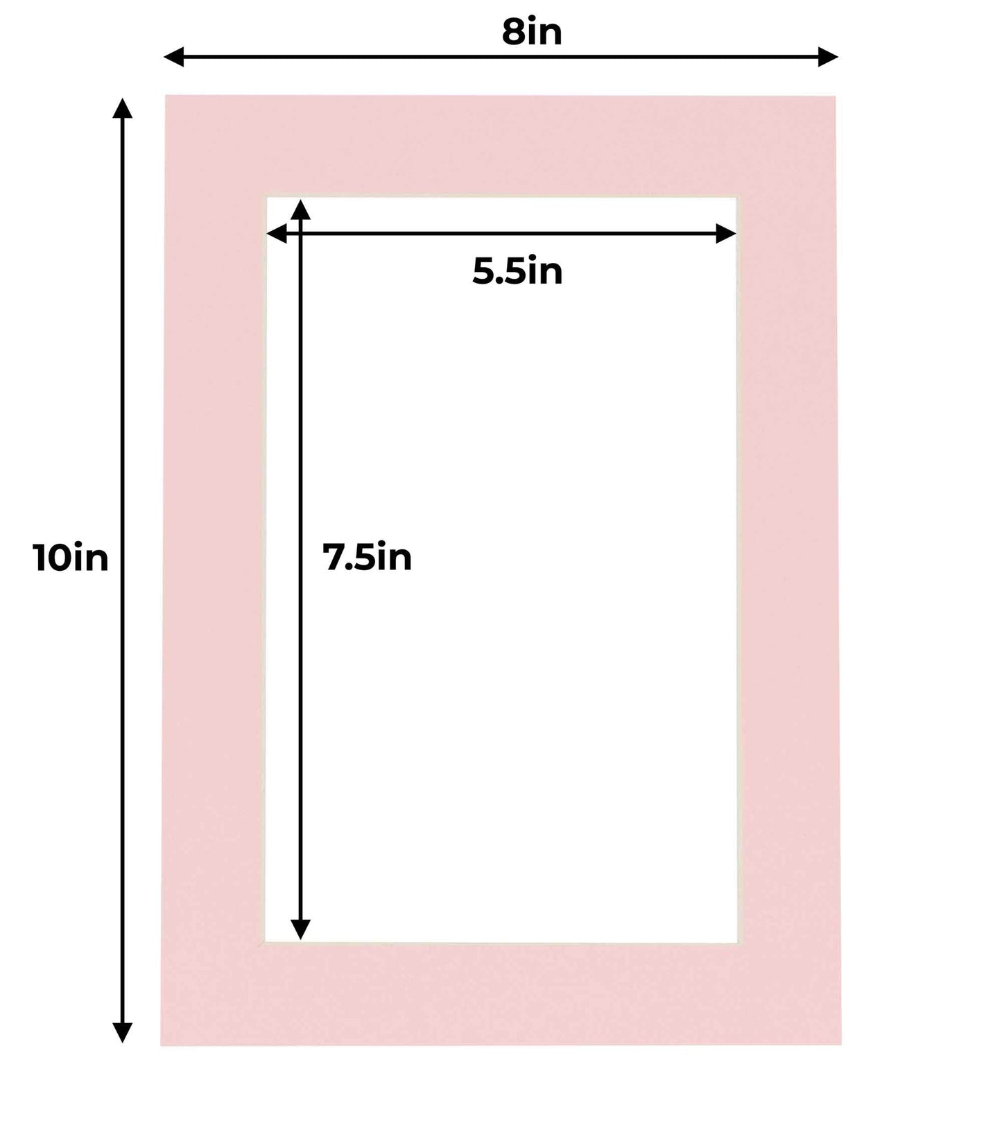 Soft Pink Precut Acid-Free Matboard