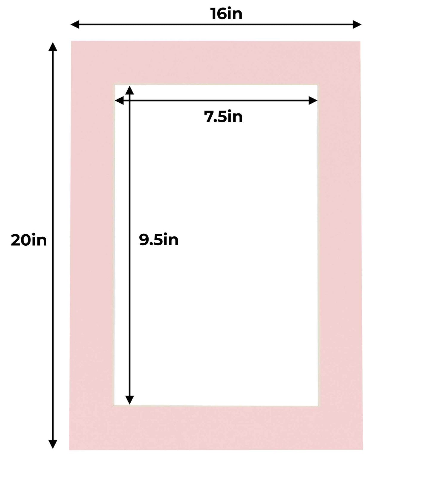 Soft Pink Precut Acid-Free Matboard