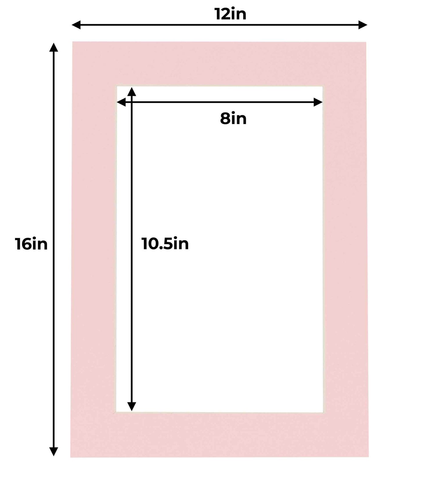 Soft Pink Precut Acid-Free Matboard