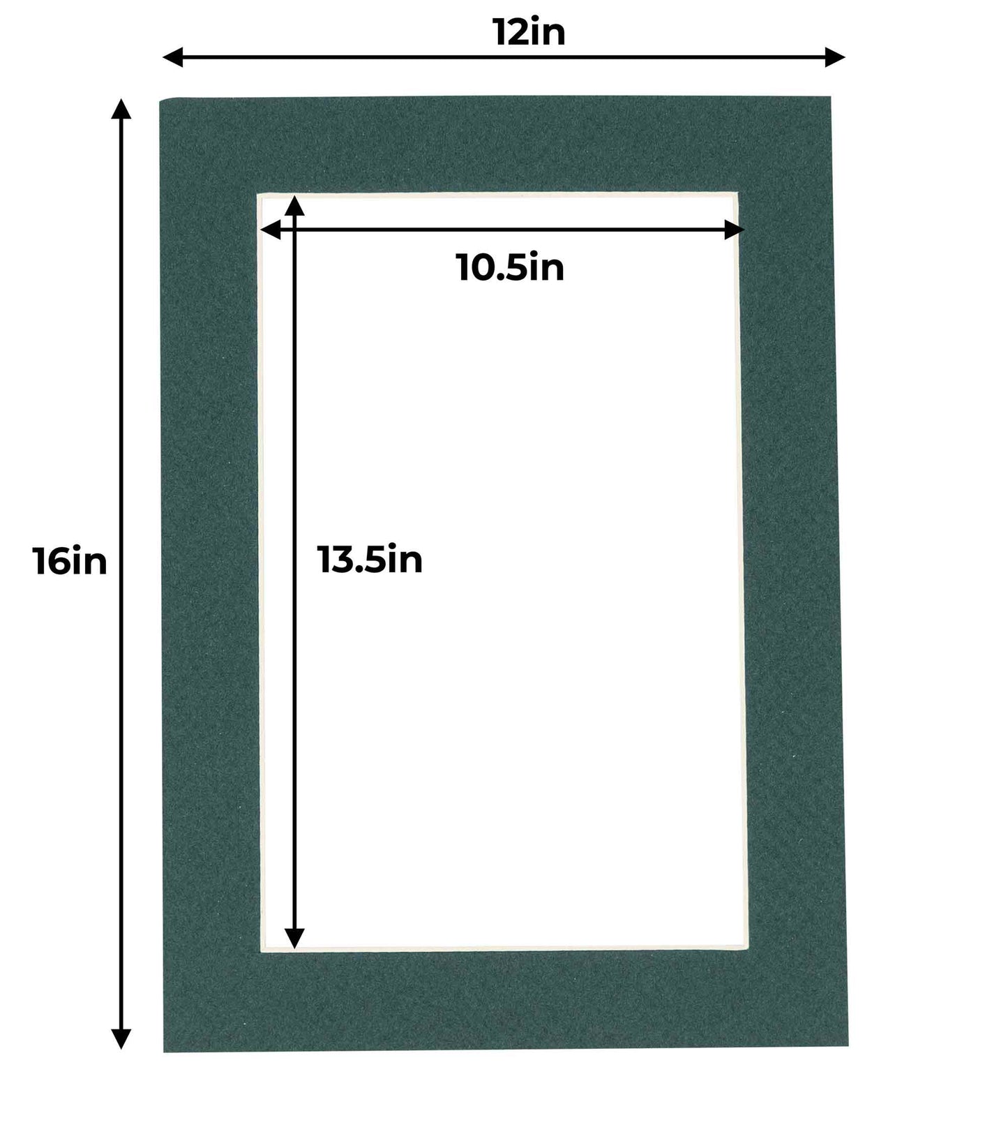 Forest Green Precut Acid-Free Matboard