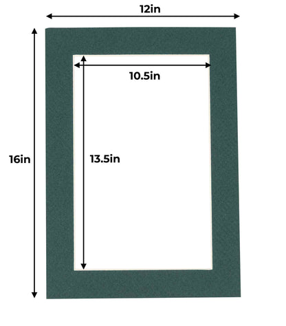 Forest Green Precut Acid-Free Matboard