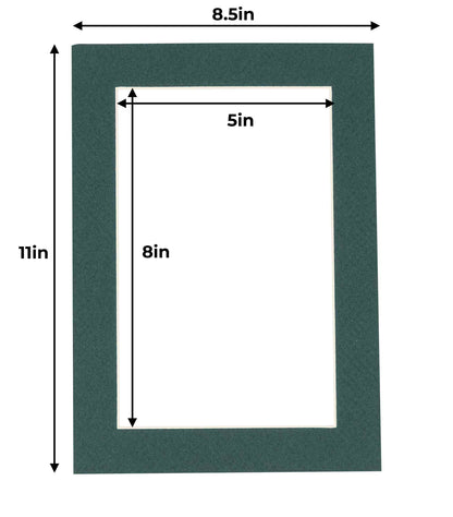 Forest Green Precut Acid-Free Matboard