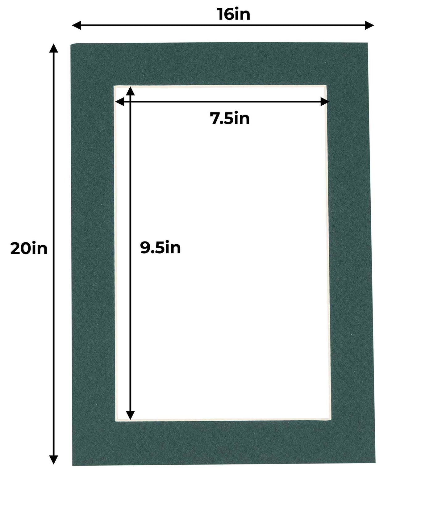 Forest Green Precut Acid-Free Matboard