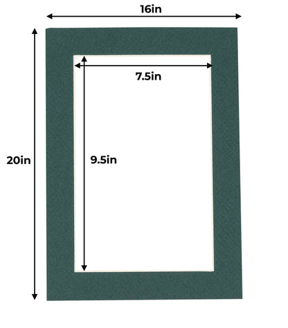 Forest Green Precut Acid-Free Matboard