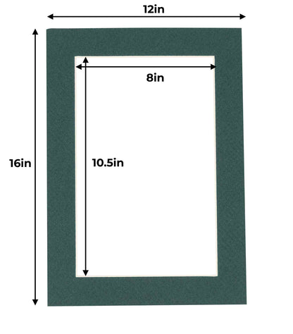 Forest Green Precut Acid-Free Matboard