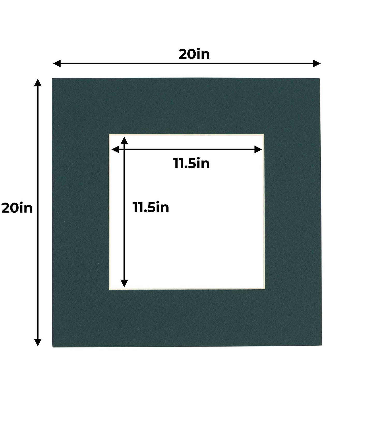 Forest Green Precut Acid-Free Matboard