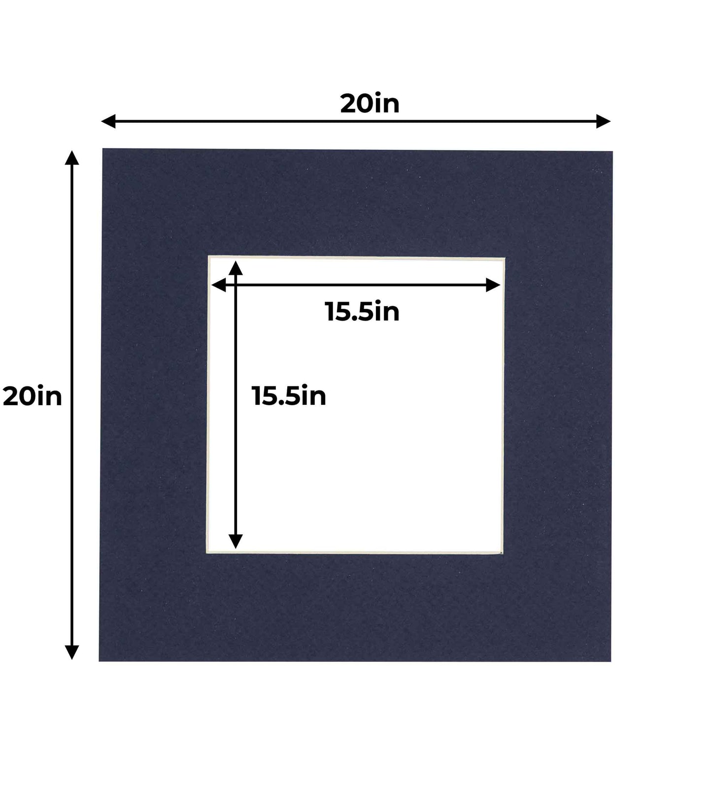 Navy Blue Precut Acid-Free Matboard