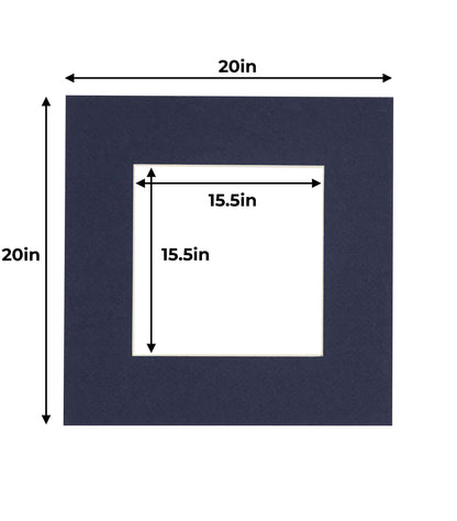 Navy Blue Precut Acid-Free Matboard