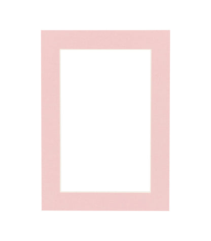 Pink Precut Acid-Free Matboard Set with Clear Bag & Backing