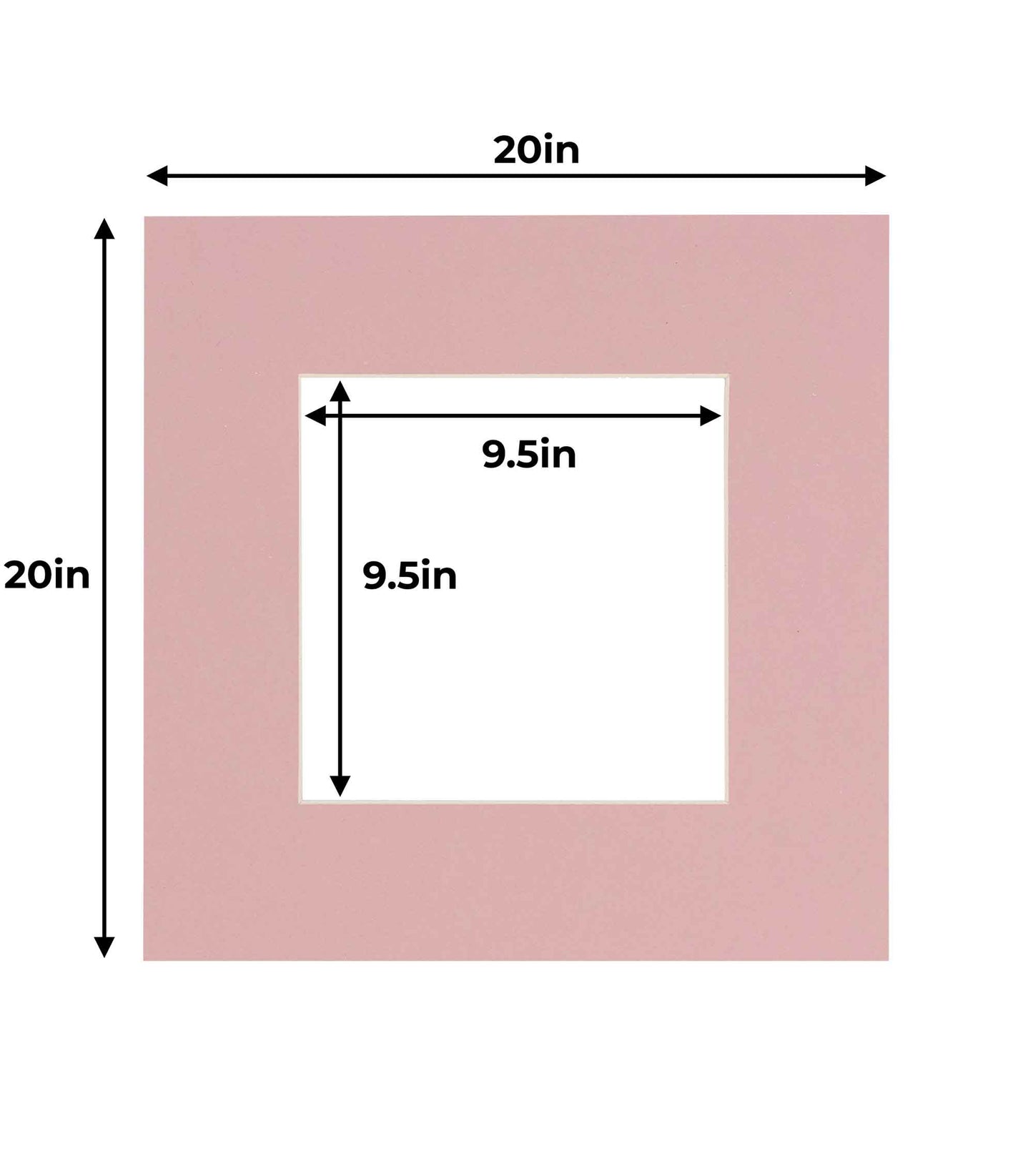 Pink Precut Acid-Free Matboard