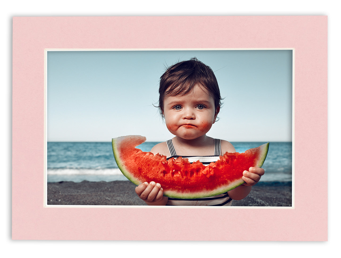Pink Precut Acid-Free Matboard Set with Clear Bag & Backing