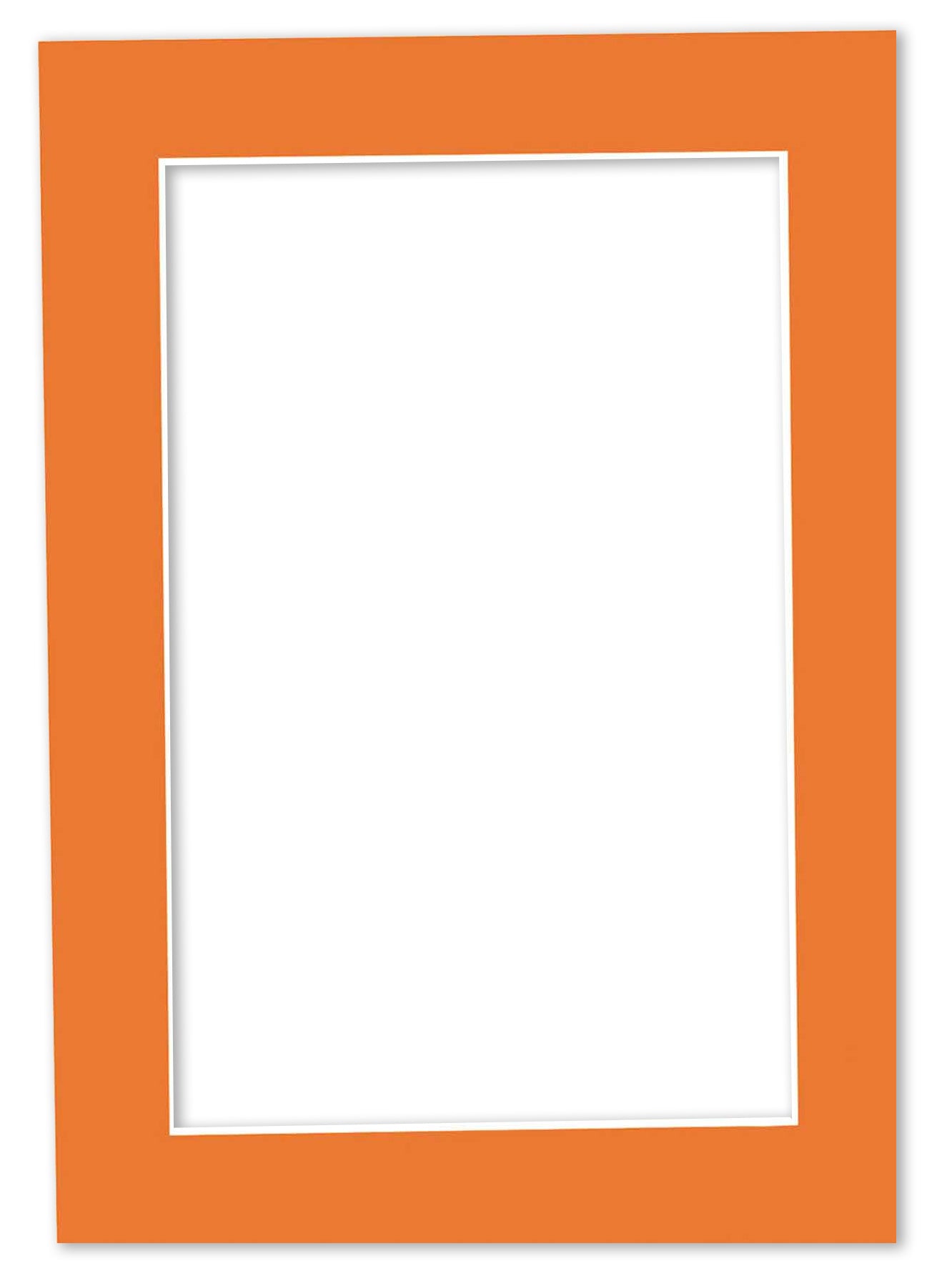 Orange Precut Acid-Free Matboard Set with Clear Bag & Backing