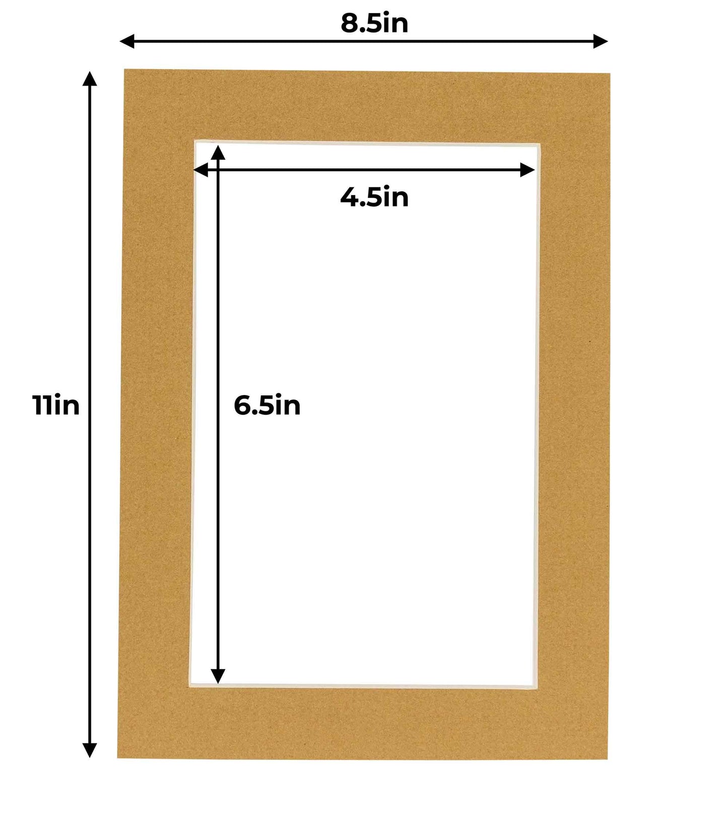 Pack of 10 Rattan Beige Precut Acid-Free Matboards