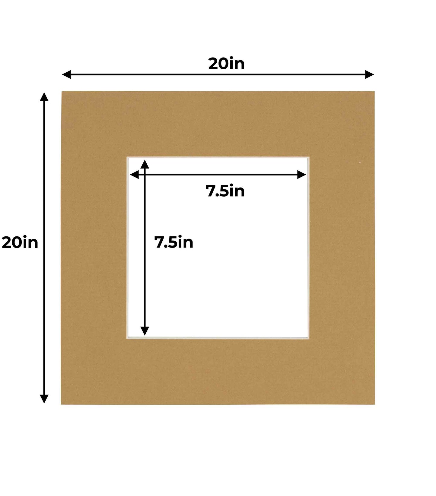 Pack of 10 Rattan Beige Precut Acid-Free Matboards