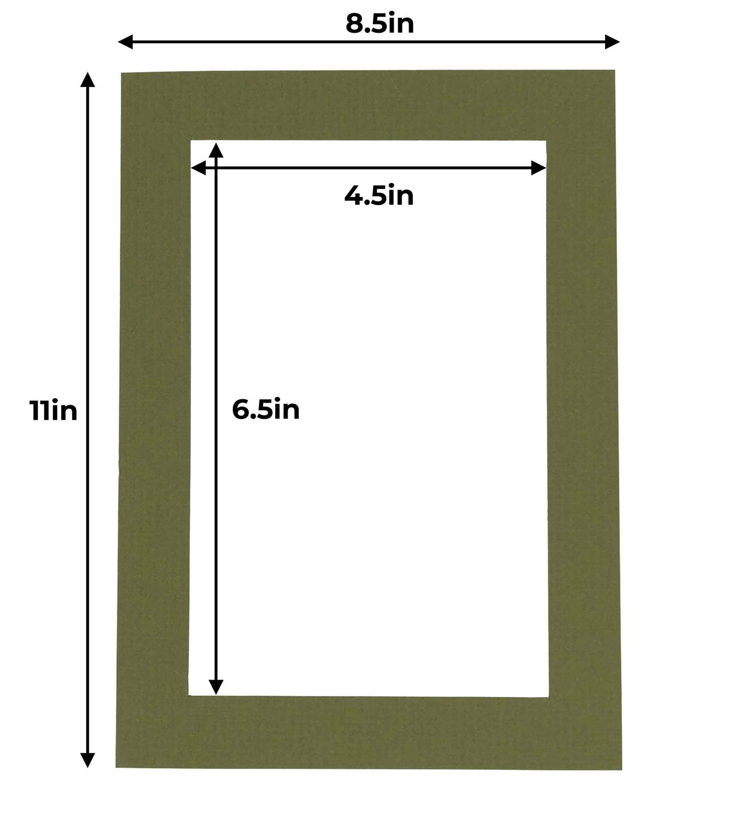 Dill Green Precut Acid-Free Matboard
