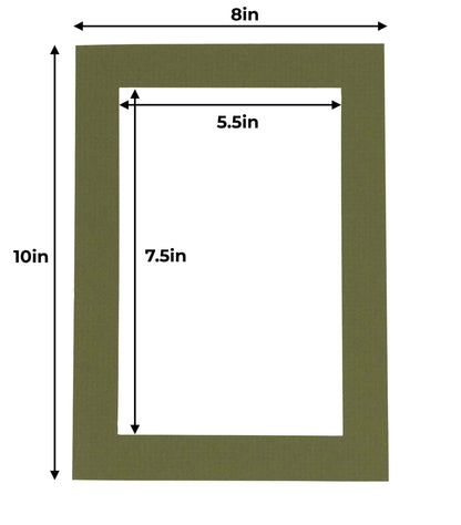 Dill Green Precut Acid-Free Matboard