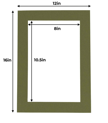 Dill Green Precut Acid-Free Matboard
