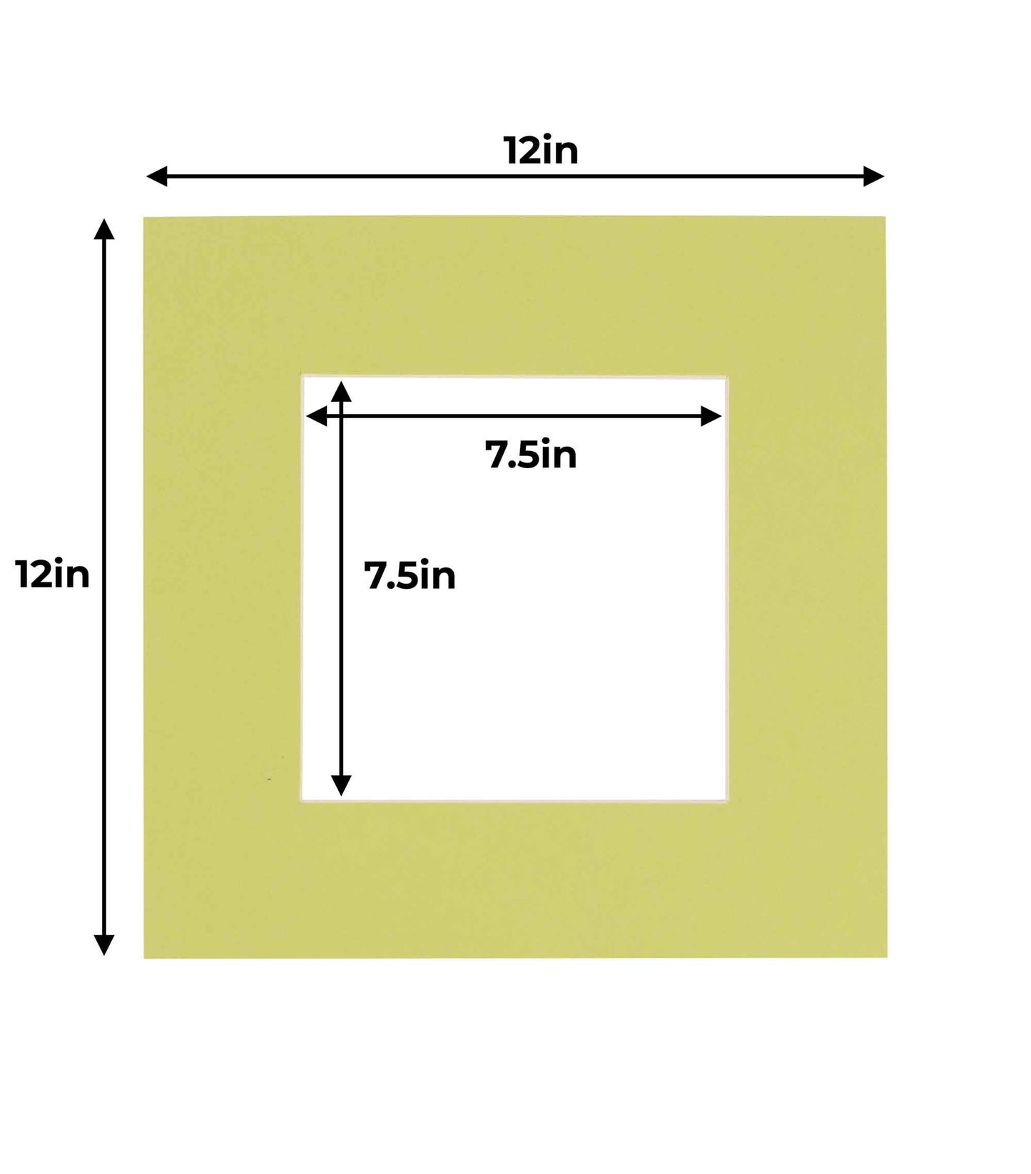 Pack of 10 Pistachio Green Precut Acid-Free Matboards