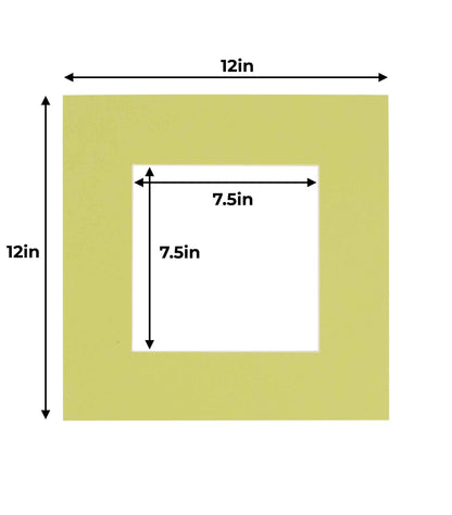 Pack of 10 Pistachio Green Precut Acid-Free Matboards