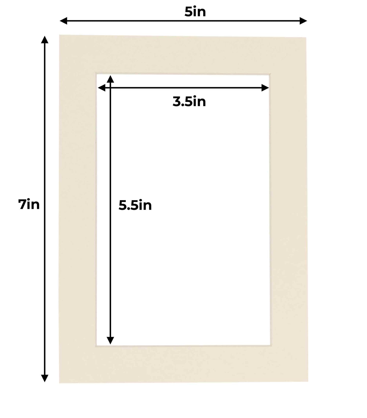Pack of 10 Textured Cream Precut Acid-Free Matboards