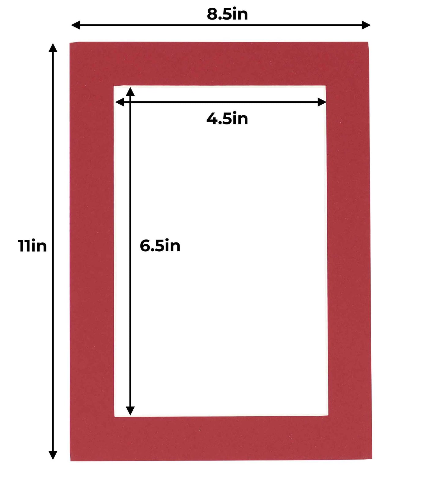 Deep Red Precut Acid-Free Matboard