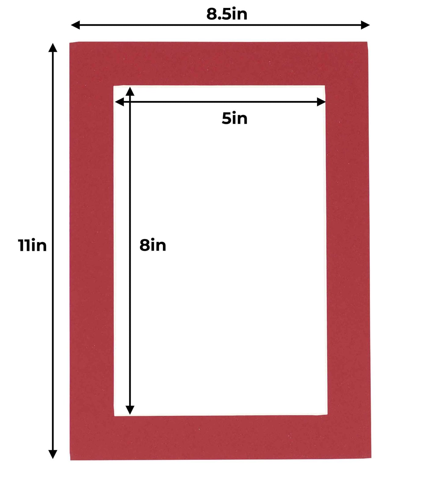 Deep Red Precut Acid-Free Matboard