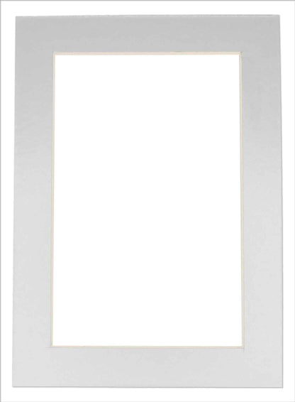 Metallic Silver Precut Acid-Free Matboard Set with Clear Bag & Backing