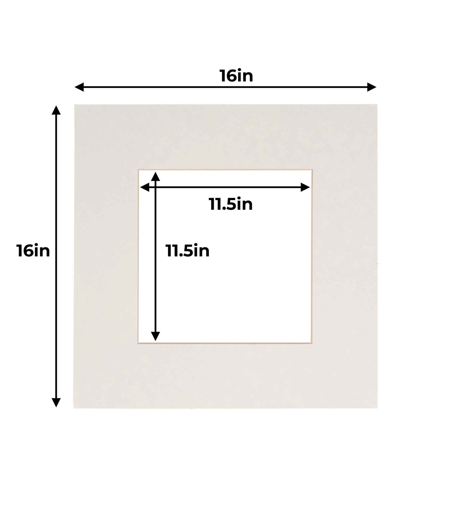 Pack of 25 Textured White Precut Acid-Free Matboard Set with Clear Bags & Backings