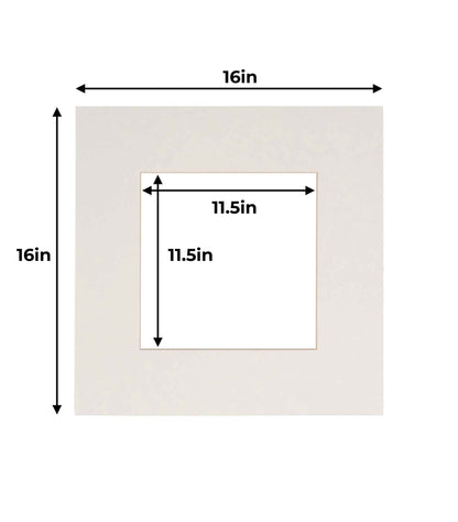 Pack of 25 Textured White Precut Acid-Free Matboard Set with Clear Bags & Backings