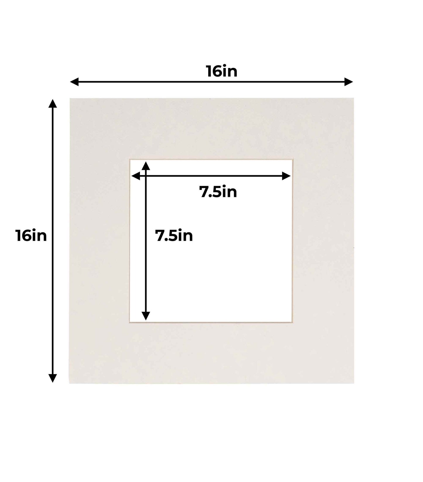 Pack of 25 Textured White Precut Acid-Free Matboard Set with Clear Bags & Backings